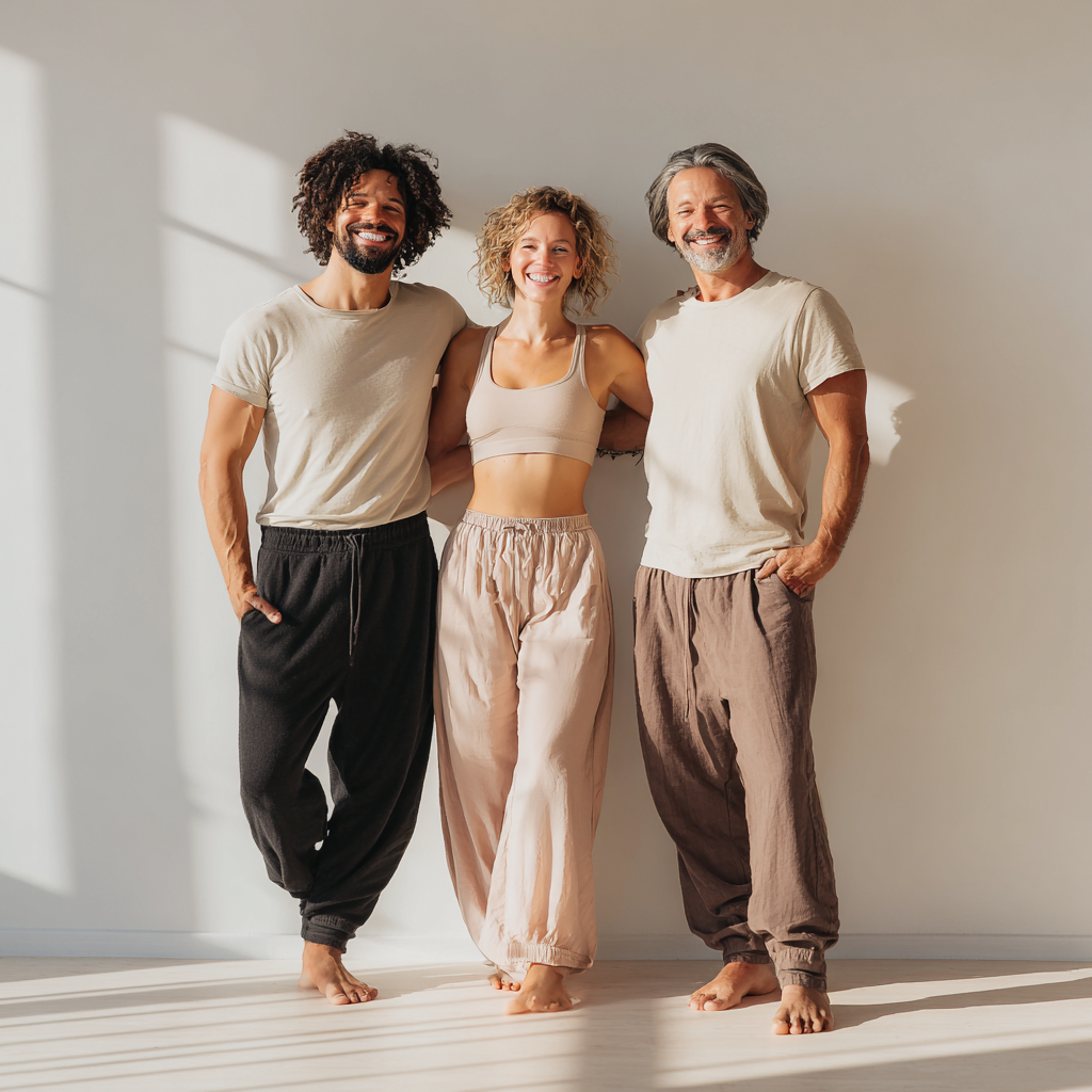 Задоволені клієнти після заняття йогою